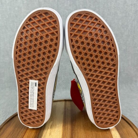 Vans Sk8 Hi Womens Size 6 Shoes Sneakers Black Suede Santa Flame Skate Atheltic - Picture 7 of 10